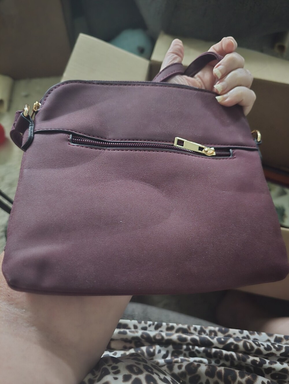 Small Burgundy Purse